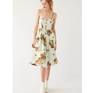 Cooperative Emilia Rayon Button-Down Midi Dress